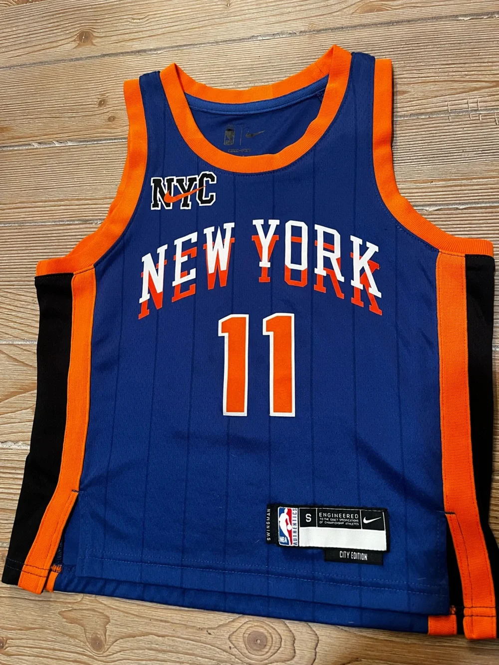 Nike Kids New York Knicks City Edition Jersey #11 Brunson